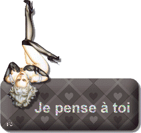 Gif animé je pense à toi femme